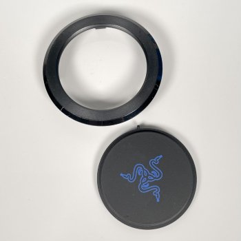 Preview: Razer Thresher 7.1 Logo LED Ohrmuschel- Seiten- Abdeckung Cover blau Ersatzteil für PS4 Version